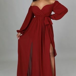 No Effort Off Shoulder Maxi Dress